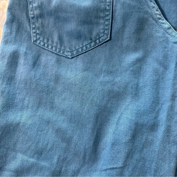 PrettyLittleThing women's size 0 blue baggy jean - Picture 4 of 4